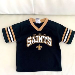 SAINTS jersey size 4T New Orleans black gold
